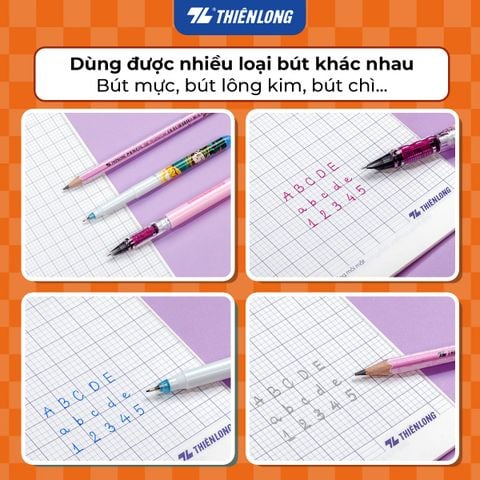 Tập học sinh 200 trang kẻ ngang 7mm 70 gsm Thiên Long Me Pack NB-148 – Mẫu ngẫu nhiên