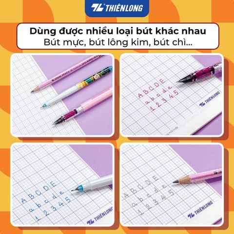 Tập học sinh chống lóa 96 trang 4 ô ly vuông 2mm 80gsm Thiên Long NB-133 - Mẫu ngẫu nhiên