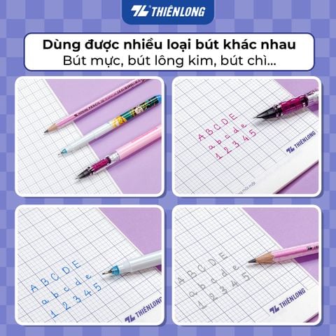 Tập học sinh Thiên Long PeTiTe 96 trang 4 ô Ly vuông 2mm 80 gsm TP-NB053 – Mẫu ngẫu nhiên
