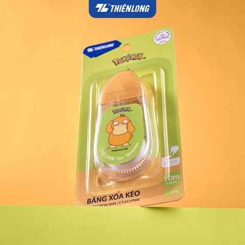 Băng xóa kéo Thiên Long Pokémon CT-012/PKM 5mm x 10m – Khô Nhanh, Che Phủ Tốt