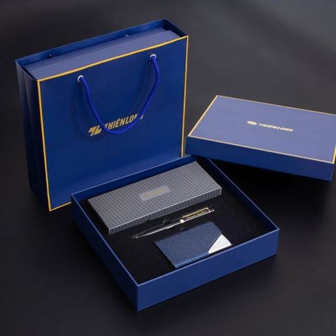 Bộ quà cao cấp Thiên Long (hộp-túi-namecard-thiệp)