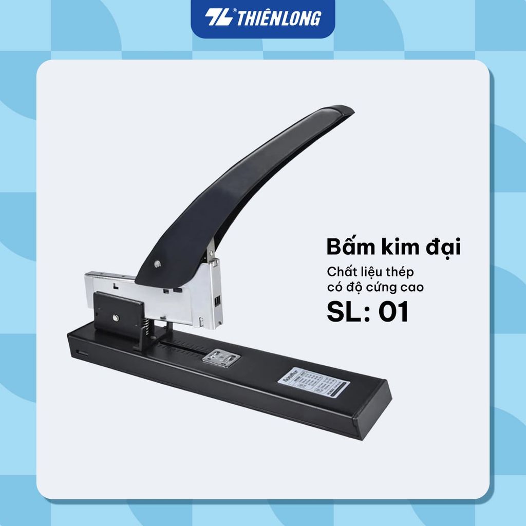 Combo bấm kim, kim bấm mini/số 3/số 10, gỡ kim Thiên Long
