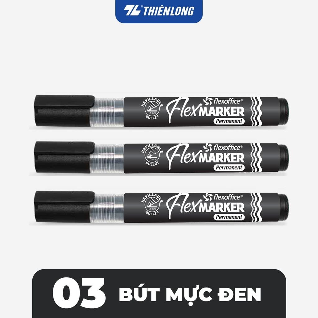 Combo Bút lông dầu Flexoffice Flex Marker FO-PM014/XK - Hàng xuất khẩu