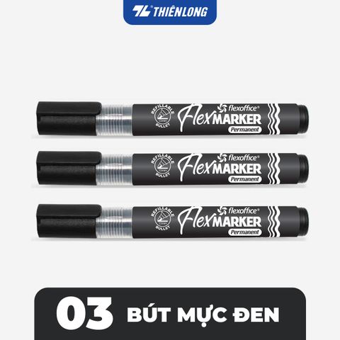 Combo Bút lông dầu Flexoffice Flex Marker FO-PM014/XK - Hàng xuất khẩu