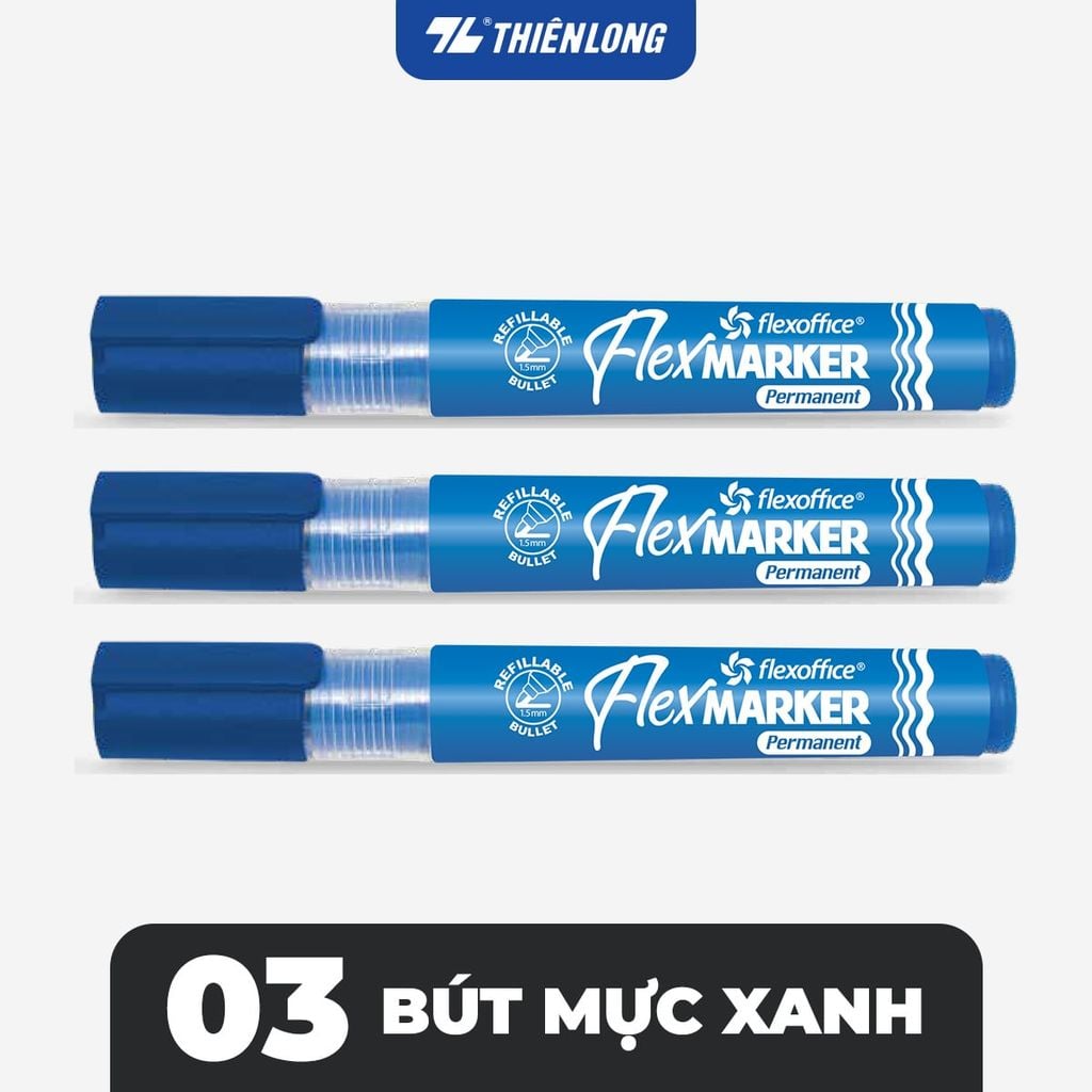 Combo Bút lông dầu Flexoffice Flex Marker FO-PM014/XK - Hàng xuất khẩu