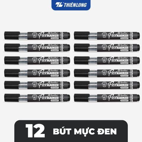Combo Bút lông dầu Flexoffice Flex Marker FO-PM014/XK - Hàng xuất khẩu
