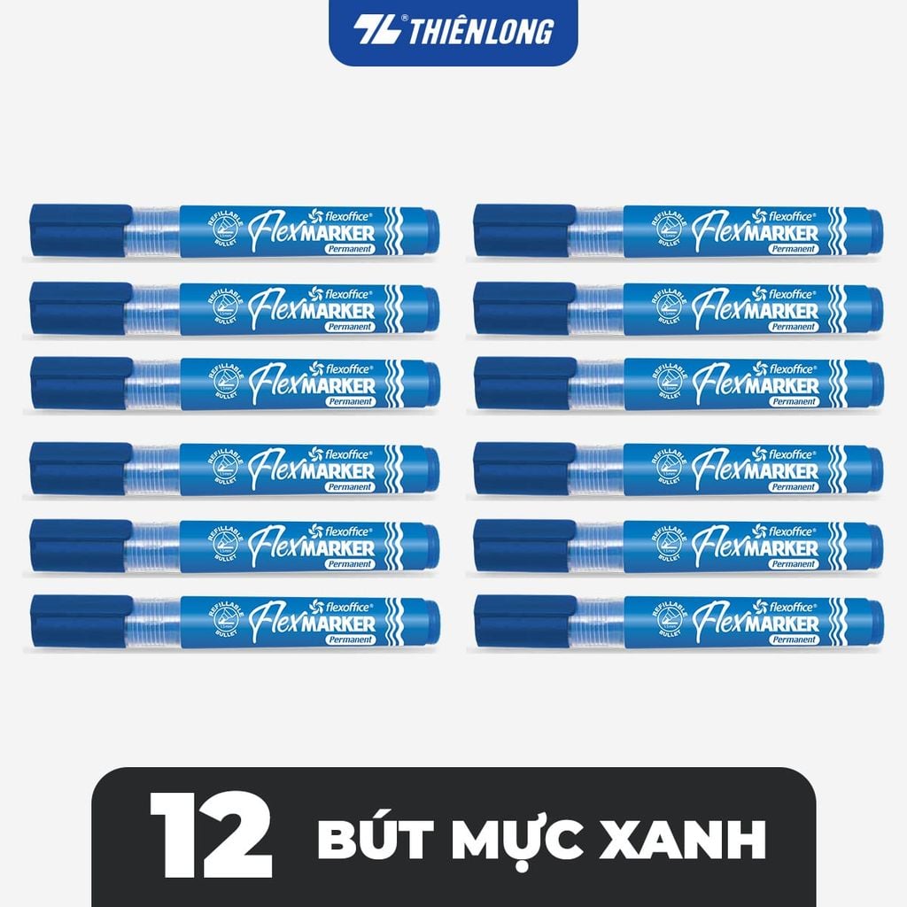 Combo Bút lông dầu Flexoffice Flex Marker FO-PM014/XK - Hàng xuất khẩu