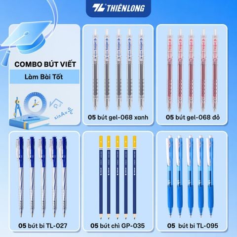 Combo bút viết Thiên Long Làm Bài Tốt