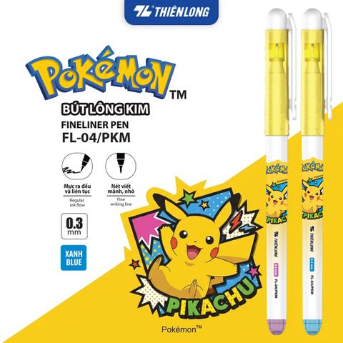 Bút Lông Kim Thiên Long Pokémon FL-04/PKM 0.3mm