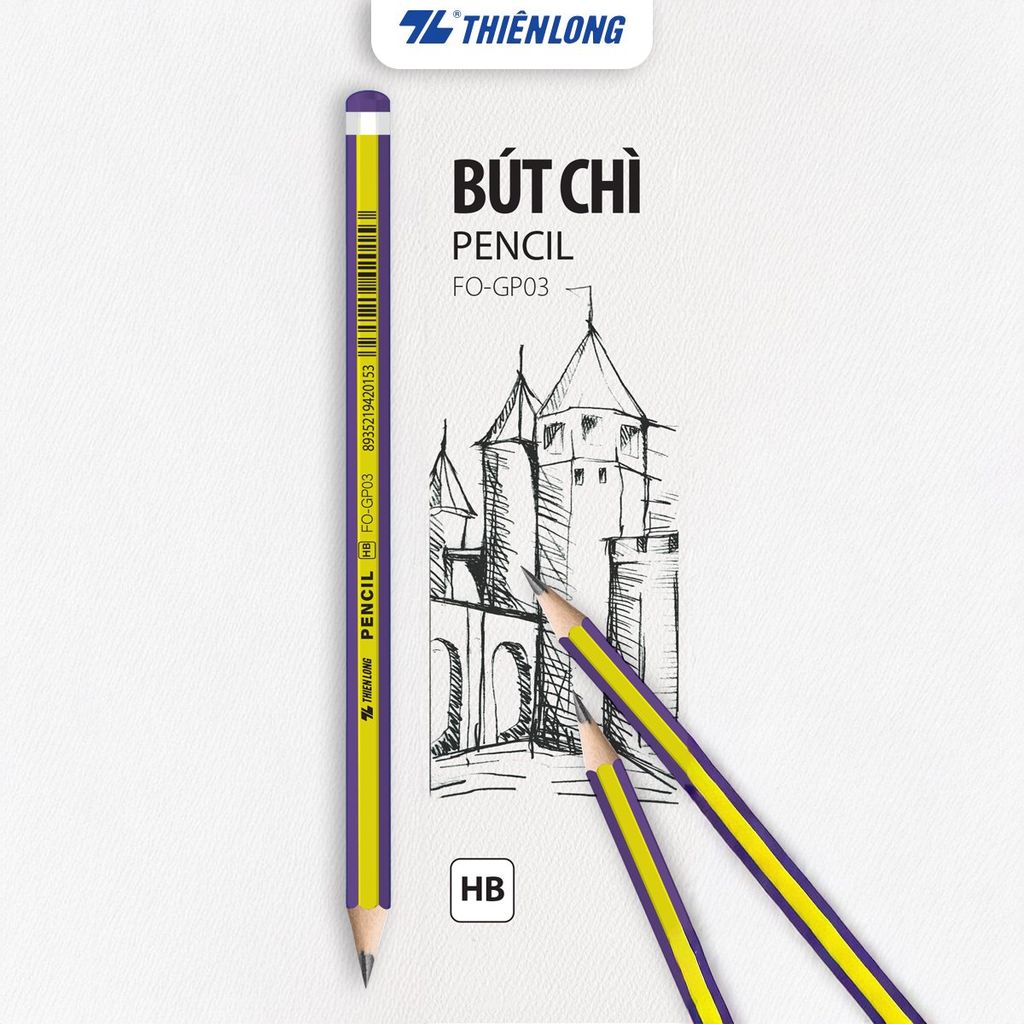 Bút chì gỗ HB Flexoffice FO-GP03