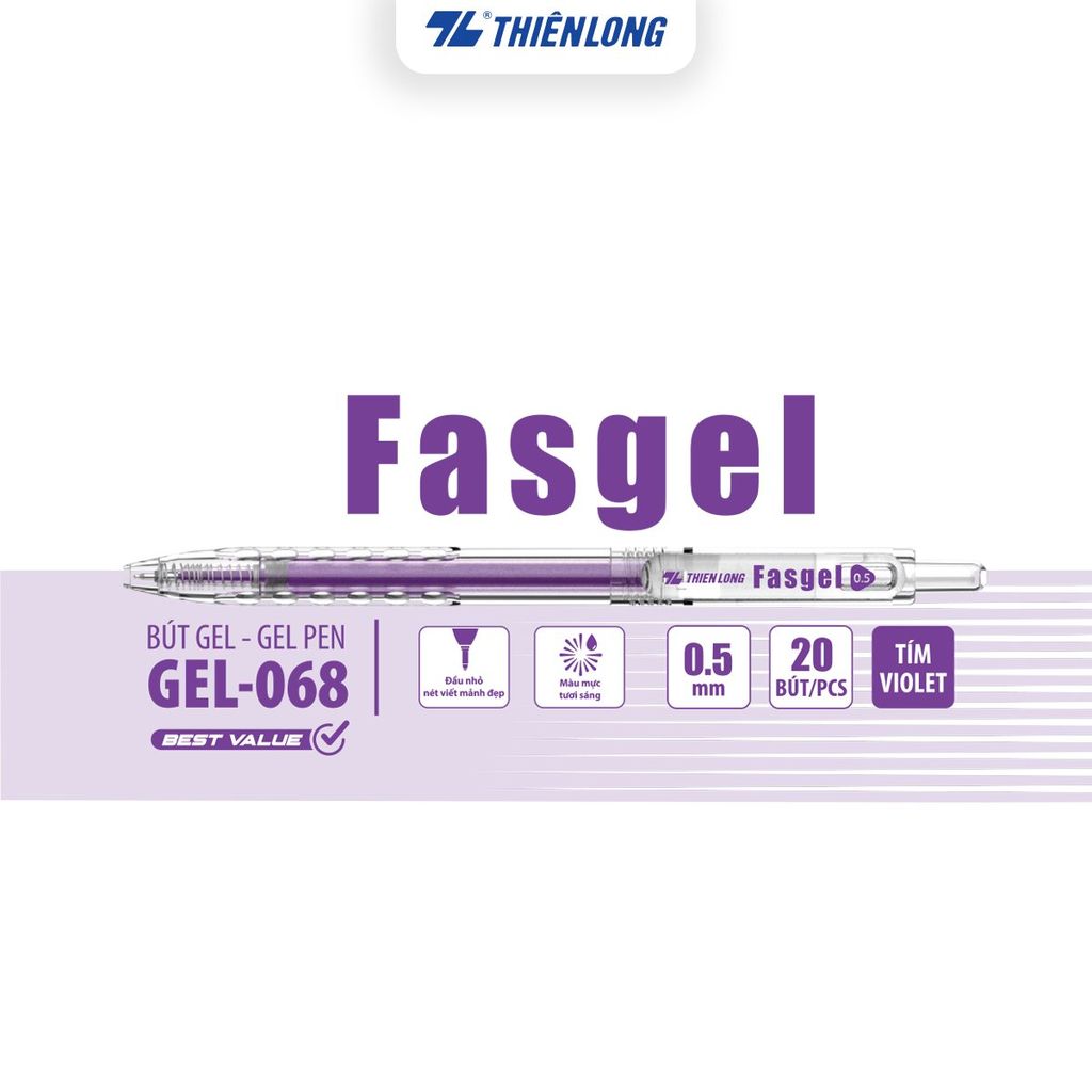 Bút gel Fasgel Thiên Long GEL-068