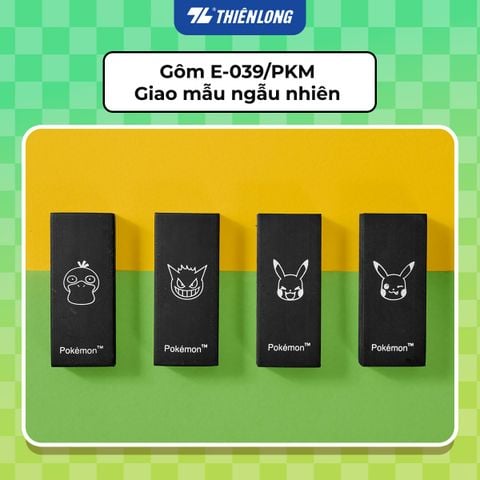 Gôm tẩy Thiên Long Pokémon kháng khuẩn Nhật Bản - Mẫu ngẫu nhiên