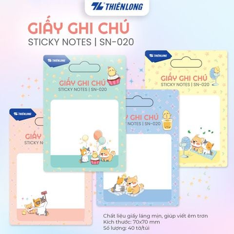 Giấy Phân trang Thiên Long - Giấy notes - Ghi chú - Nhiều kích thước, mẫu ngẫu nhiên