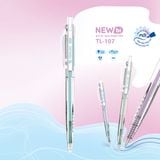 Bút bi Thiên Long TL-107 0.5mm 4 màu thân thời trang - Mực Xanh
