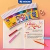  [Tặng kèm 2/3/4 màu] Bút lông 12/18/24 màu Thiên Long Colokit Fiber Pens Akooland – Bộ bút màu nhiều màu sắc 