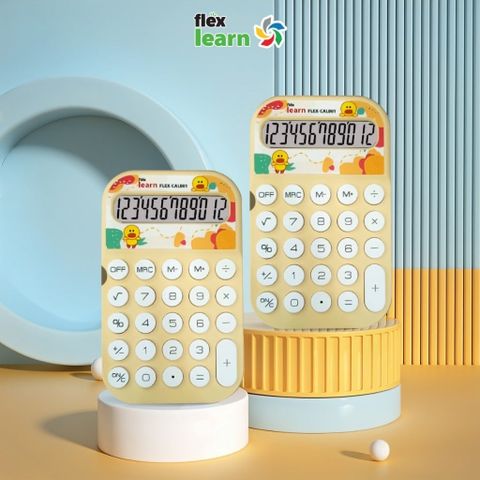 Máy Tính Tiền Số Chống Trượt FLEX -Máy Tính Cầm Tay Số Lớn Bấm Dễ Dàng Tiện Lợi Dùng Trong Văn Phòng FLEX-CAL001