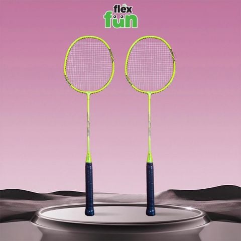 Bộ 2 Vợt Cầu Lông Flex Fun - Vợt đánh cầu lông căng sẵn siêu nhẹ, dành cho học sinh, người mới bắt đầu chơi FLEX-BMR002