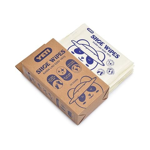  Hộp Khăn Lau Giày Màu Kem AAUH06000KEM 10 Cái/Hộp 