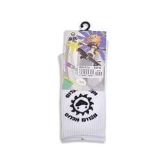  Vớ Cổ Cao Biti's Helio Ván Trượt Màu Trắng ASBG00140TRG 