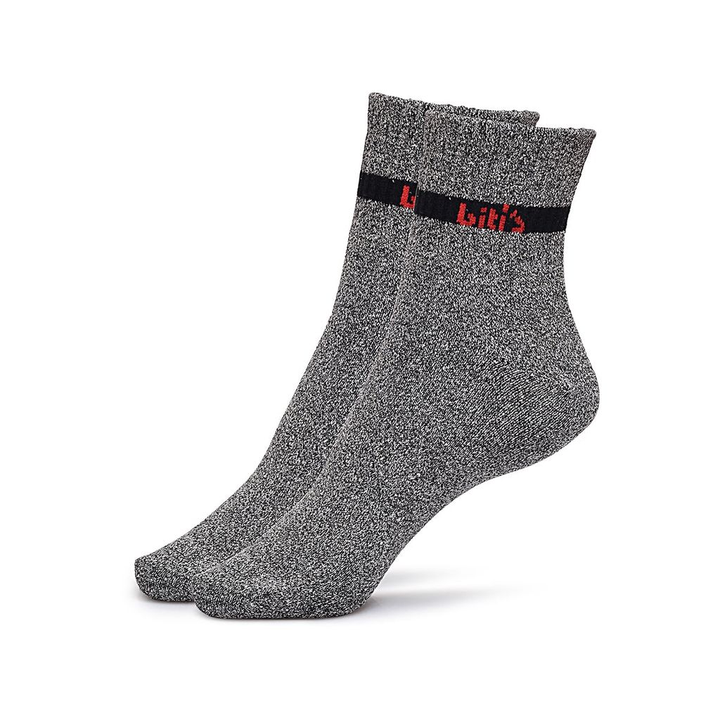  Vớ Biti's Sợi Da Bò Nam Màu Xám ASMG00250XAM 