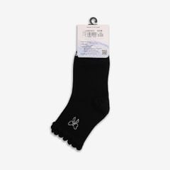  Vớ Cổ Trung Bé Gái Biti's Jane Sock Màu Đen BASG00300DEN 