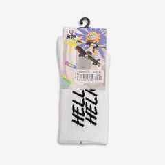  Vớ Cổ Cao Biti's Helio Crew Màu Trắng BASU00100TRG 