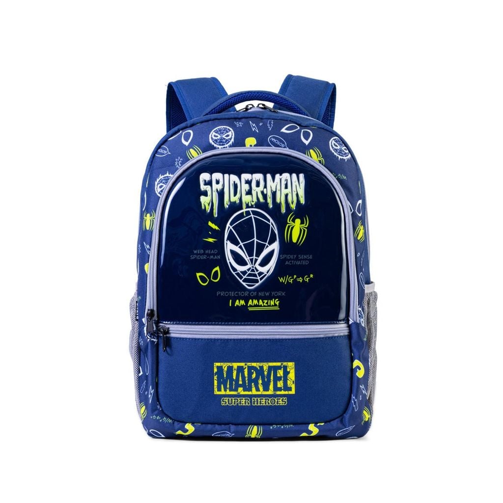  Balo Học Sinh Cấp 1 Biti's Spiderman Màu Xanh Nhớt BBBB02198XNH 