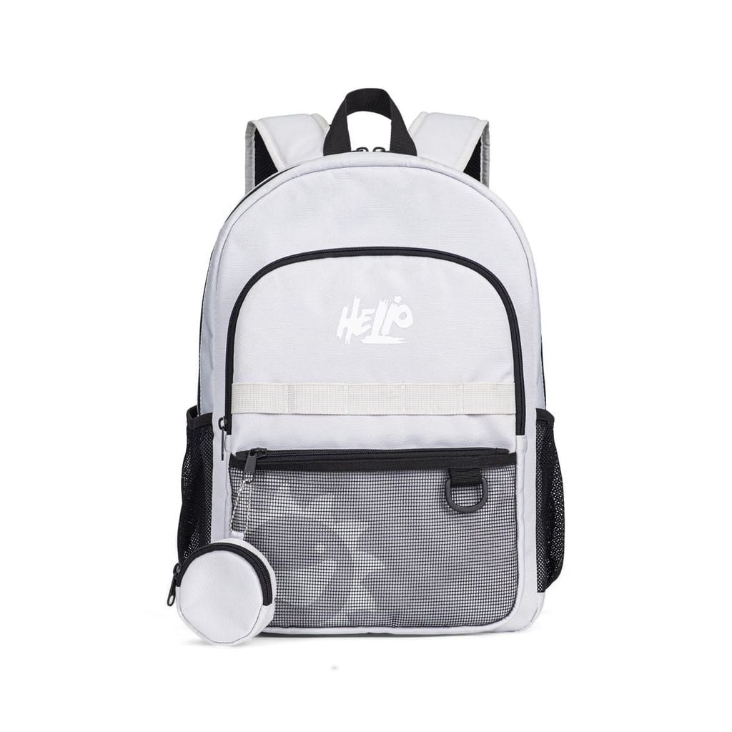  Balo Teen Nam Nữ Biti's Helio Màu Xám Lợt BBBB02400XAL 