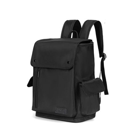 Balo thời trang nam nữ Bitis màu đen vải Polyester siêu nhẹ 320g kích thước 38x28cm BBBW01900DEN chính hãng