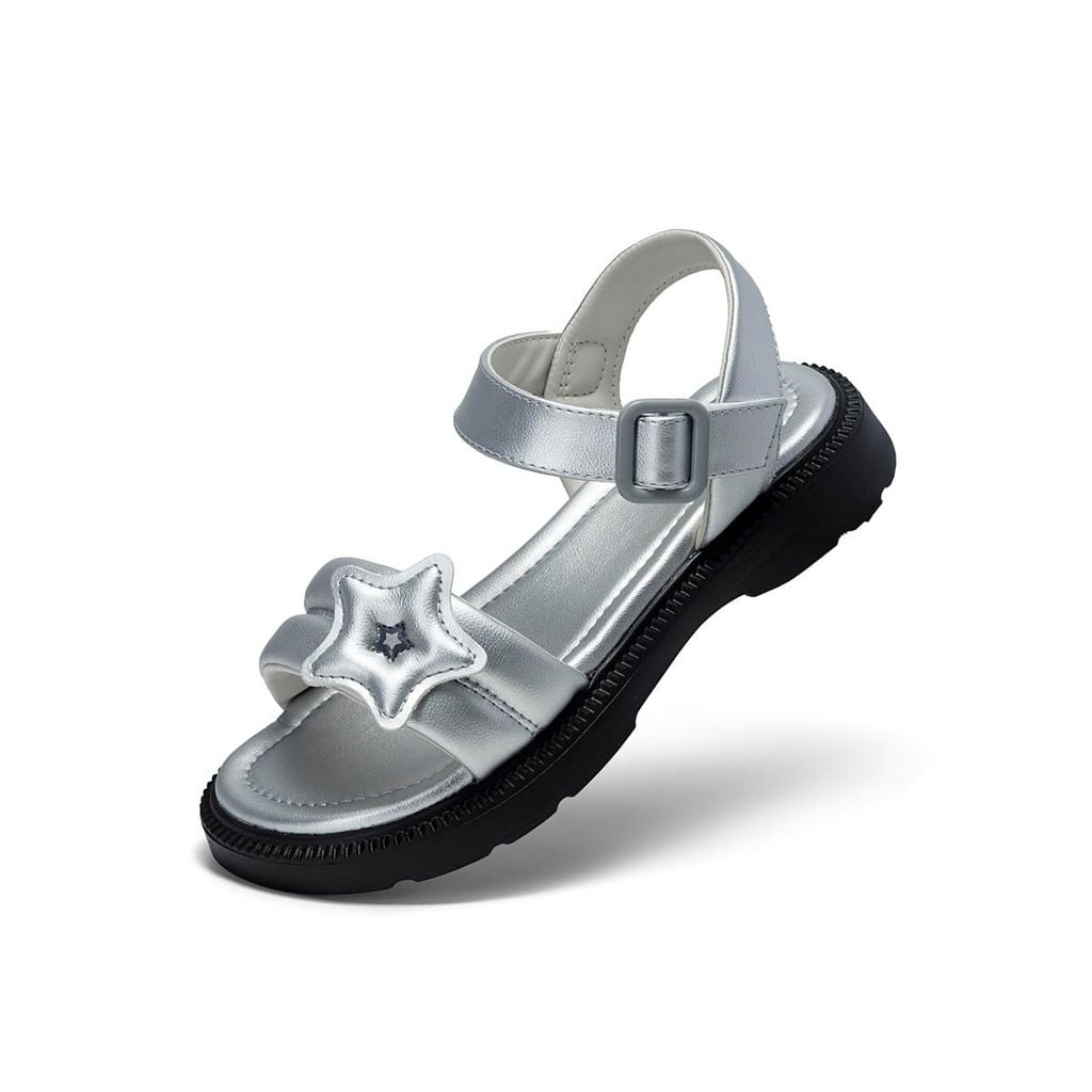  Sandal Biti's SUPERSTAR Collection Bé Gái Màu Bạc BEG002500BAC 