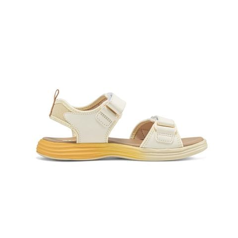 Giày sandal bé gái Bitis Cool màu kem quai lưới phối da si họa tiết ngôi sao năng động chính hãng BEG007800KEM