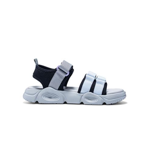 Giày sandal bé gái Bitis Basic màu tím quai lưới phối da si thể thao học đường chính hãng BEG008200TIM