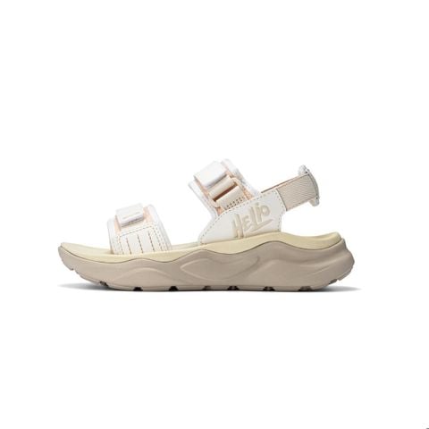 Giày sandal teen nữ Biti's Helio màu kem sữa quai dán quai lưới phối da Si chính hãng BEG008300KEM