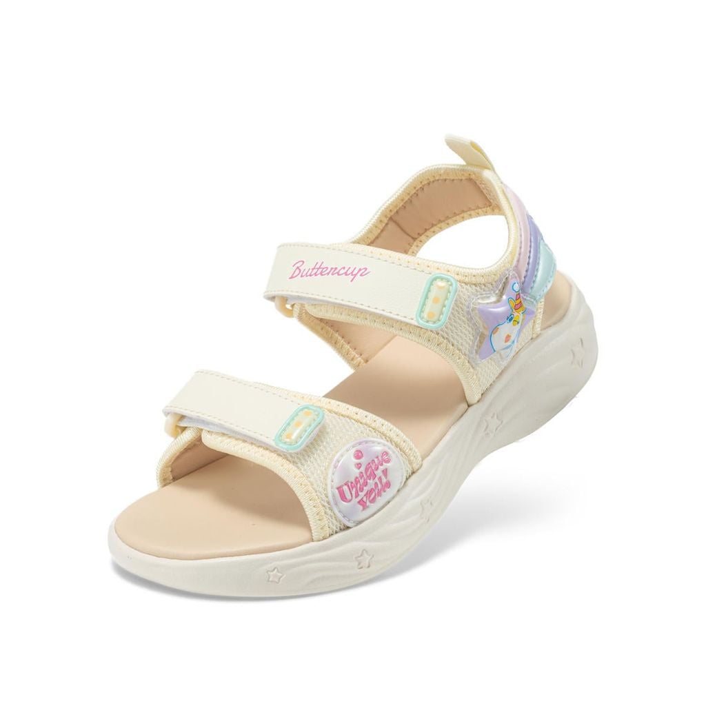  Giày Sandal Bé Gái Biti's Disney Màu Kem BEG010097KEM 
