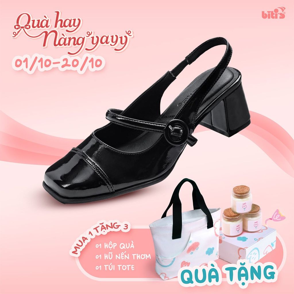  Giày Bít Biti's Nữ Màu Đen BFW006088DEN 
