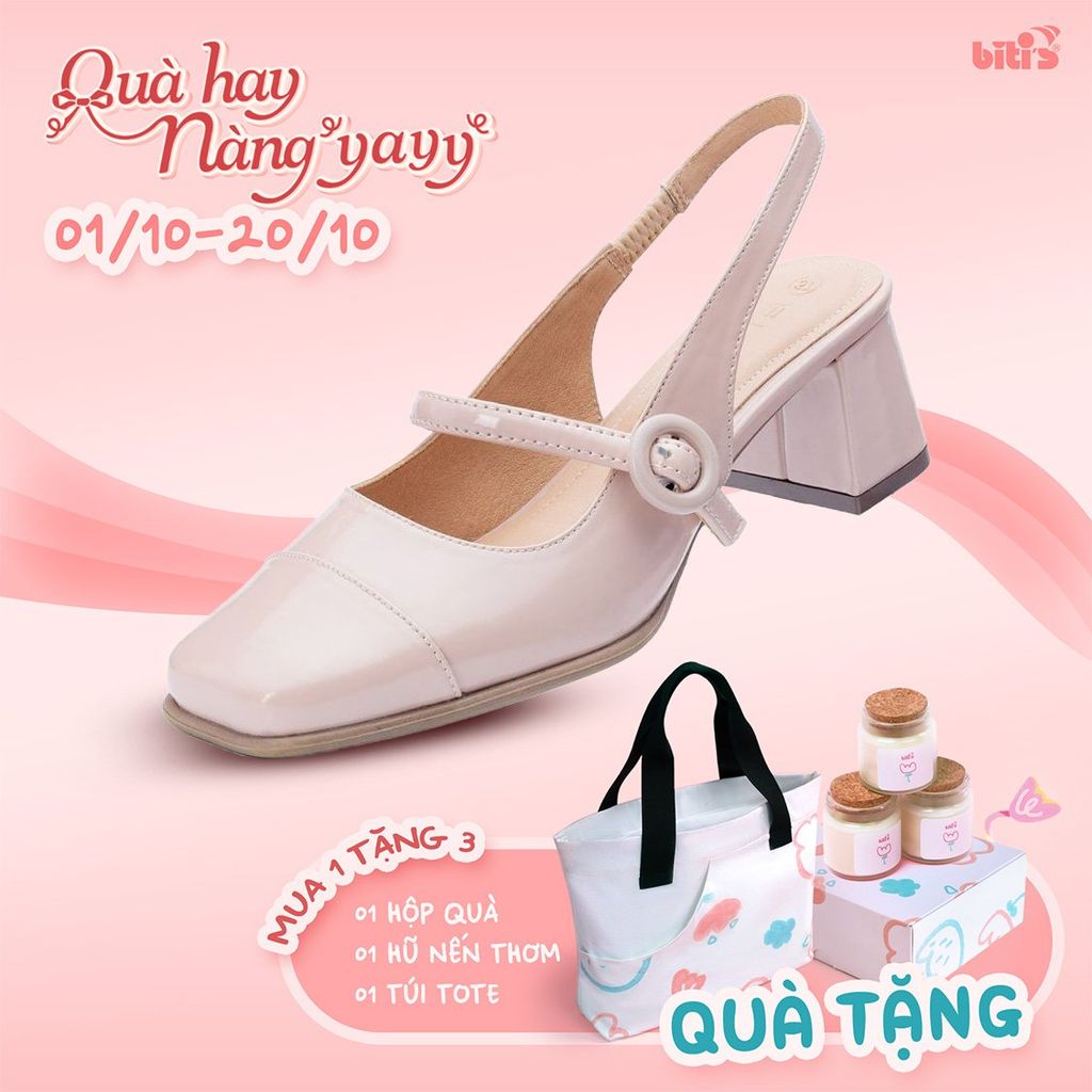  Giày Bít Biti's Nữ Màu Hồng Lợt BFW006088HOL 