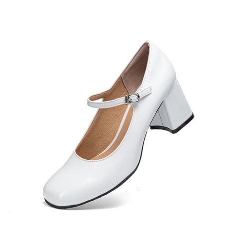  Giày Bít Cao Gót Biti's Mary Jane Nữ Màu Trắng BFW007188TRG 