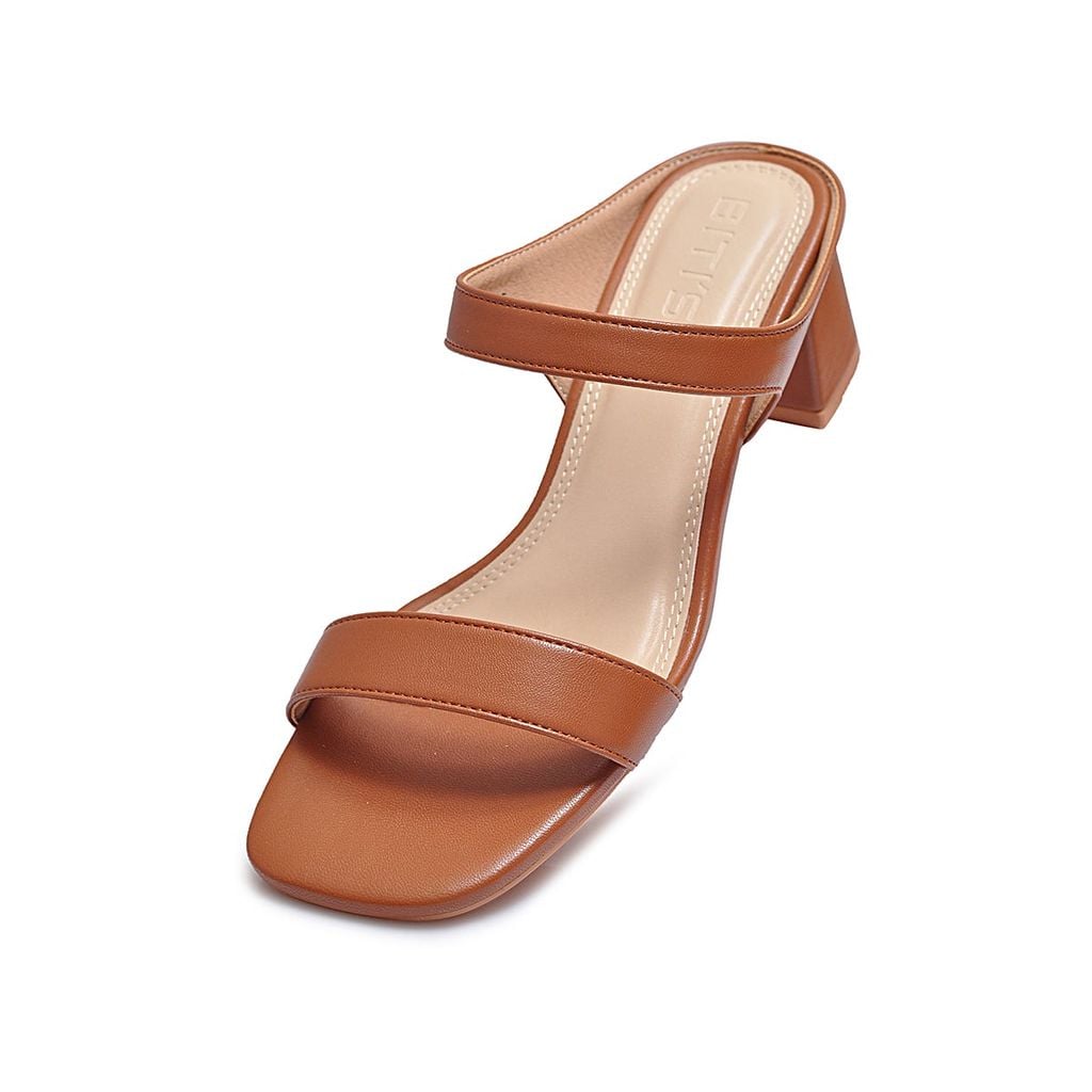  Sandals Cao Gót Biti's Nữ Màu Vàng Da Bò BFW007988VDB 