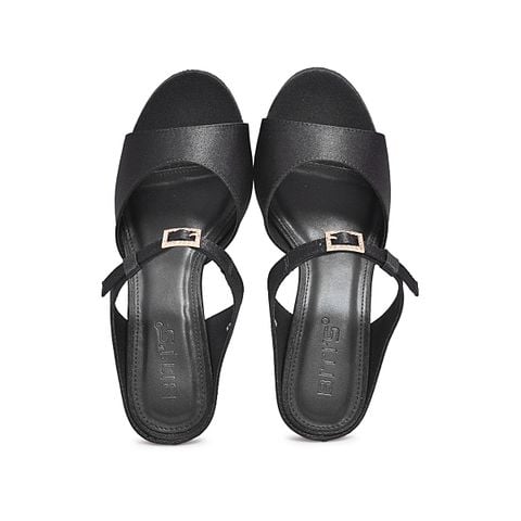  Sandals Cao Gót Biti's Nữ Màu Đen BFW008188DEN 