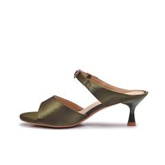  Sandals Cao Gót Biti's Nữ Màu Rêu Đậm BFW008188RED 