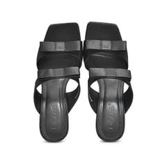  Sandal Cao Gót Biti's Nữ Gắn Nơ Màu Đen BFW008288DEN 