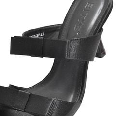  Sandal Cao Gót Biti's Nữ Gắn Nơ Màu Đen BFW008288DEN 