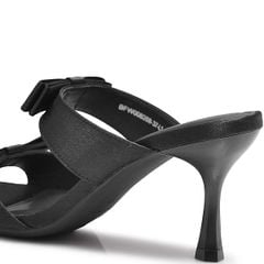  Sandal Cao Gót Biti's Nữ Gắn Nơ Màu Đen BFW008288DEN 