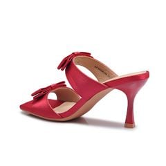  Sandal Cao Gót Biti's Nữ Gắn Nơ Màu Đỏ BFW008288DOO 