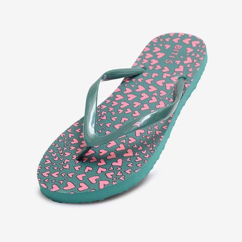 Dép xốp nữ Biti's Flora màu xanh lá cây chính hãng BLW005500XLC