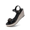 Sandal Đế Xuồng Biti's Nữ Màu Đen BPW005688DEN