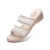 Sandal Cao Gót Biti's Nữ Màu Kem Lợt BPW005888KEL