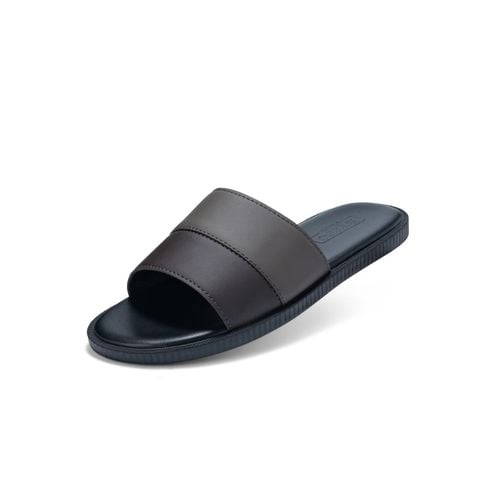 Dép quai ngang nam Bitis Regal màu xám chất liệu quai si cao cấp công nghệ đế đúc PU siêu nhẹ chính hãng BRM003777XAM
