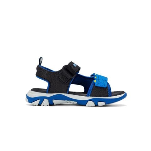 Giày sandal quai hậu bé trai Bitis Dino màu xanh nhớt phối xanh dương quai EVA hình khủng long chính hãng BTB002200XNH
