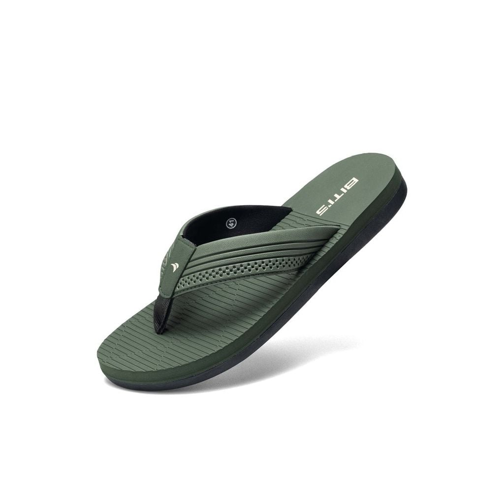  Dép Xốp Biti's Wave Collection Nam Màu Rêu Đậm BXM009400RED 